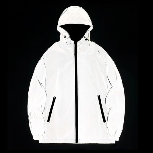 Hip Hop Men's Waterproof Night Reflective Jackets