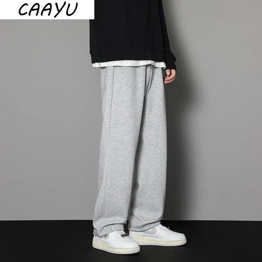 Plus Size Men's Jogging Pants Black - CAAYU